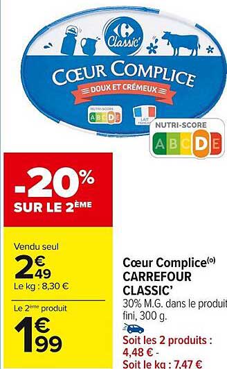 cœur complice carrefour classic'