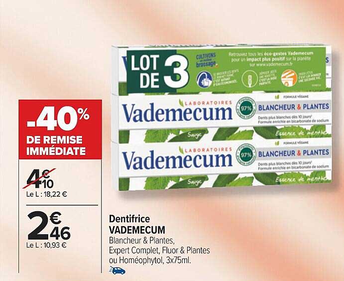 Dentifrice Vademecum