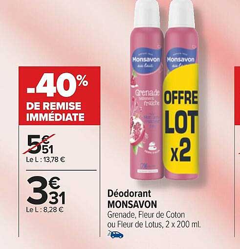Déodorant Monsavon