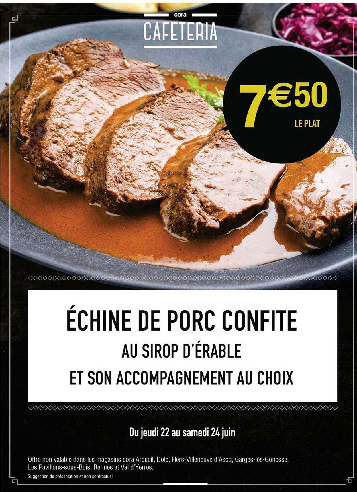 échine de porc confite