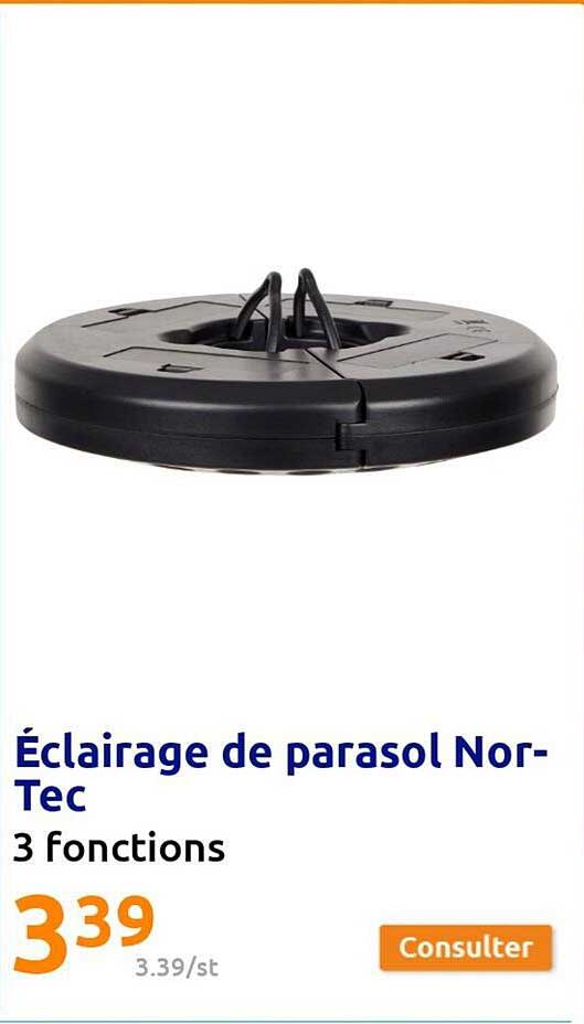 éclairage de parasol norTec