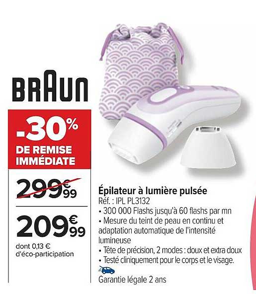 épilateur à lumière pulsée braun