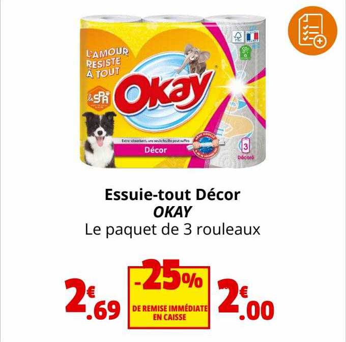 essuie-tout décor okay