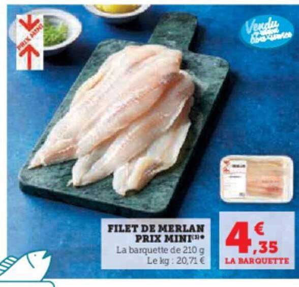 filet de merlan prix mini