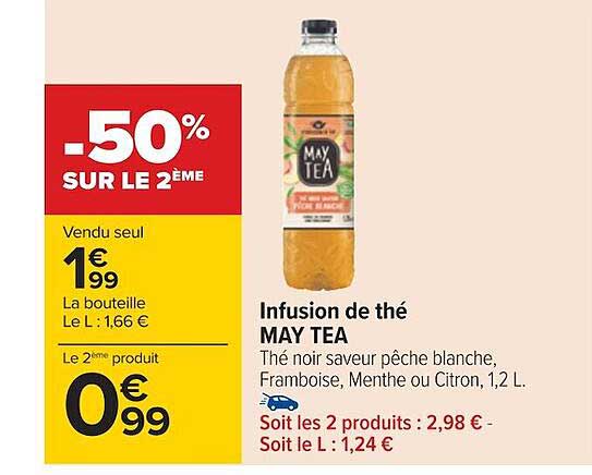 infusion de thé may tea