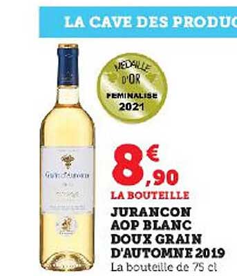 jurancon aop blanc doux grain d'automne 2019
