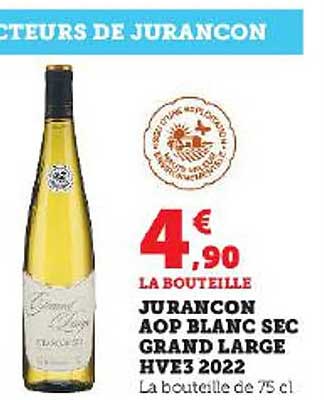 Jurancon Aop Blanc Sec Grand Large Hve3 2022