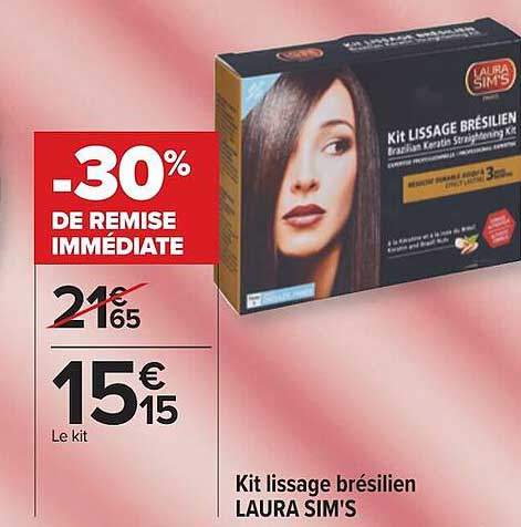 kit lissage brésilien laura sim's
