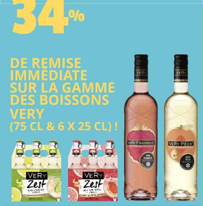 la gamme des boissons very