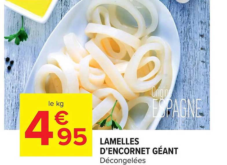 Lamelles D'encornet Géant