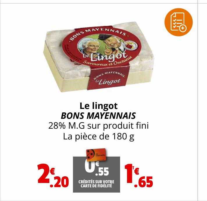 le lingot bons mayennais