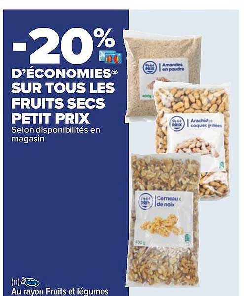 les fruits secs petit prix