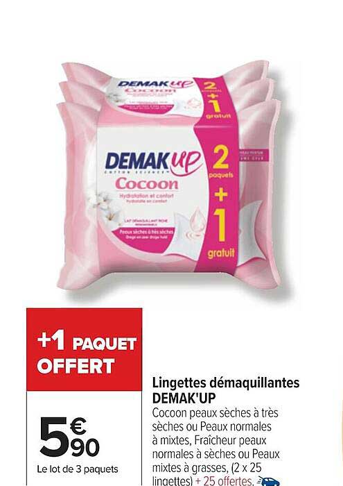 Lingettes Démaquillantes Demak'up