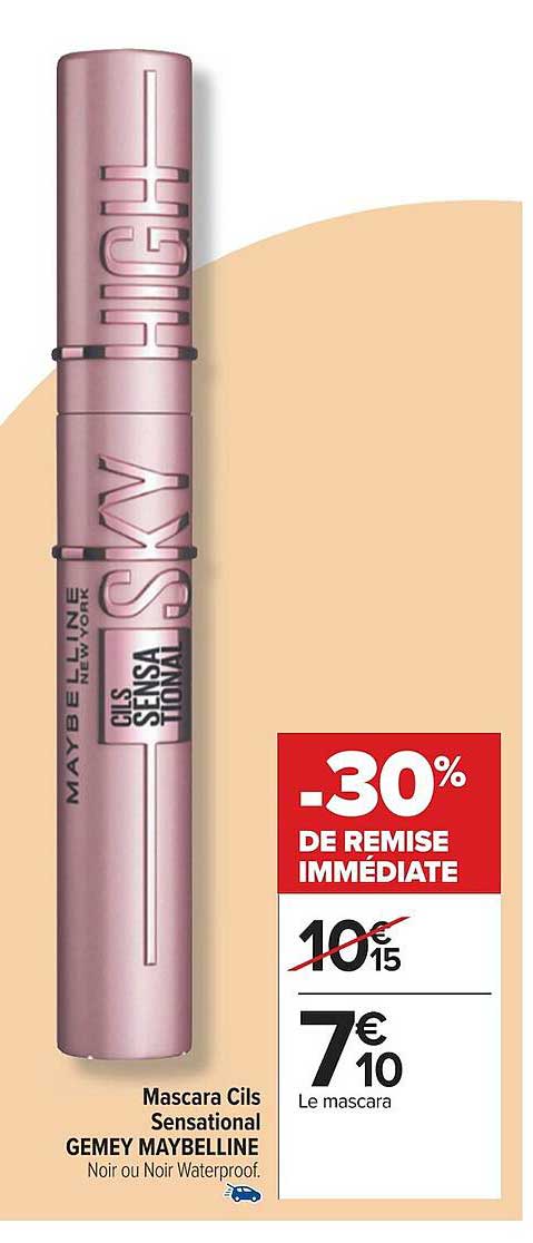 mascara cils sensational gemey maybelline