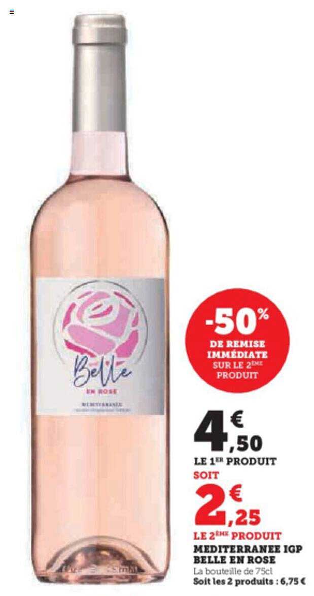 méditerranée igp belle en rose