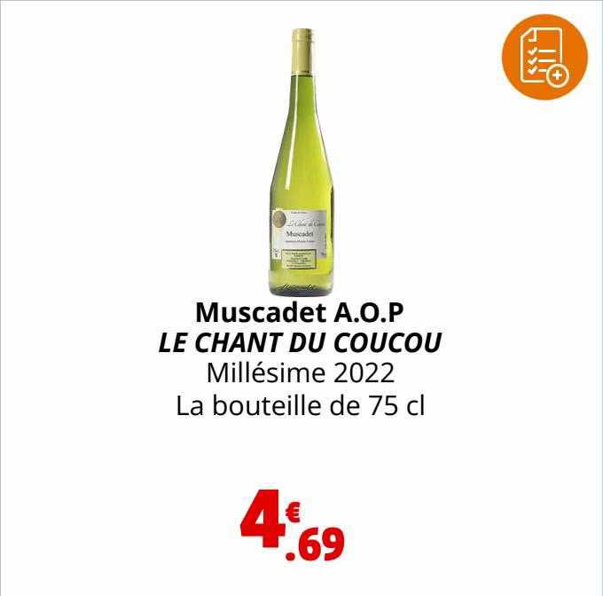 muscadet a.o.p le chant du coucou