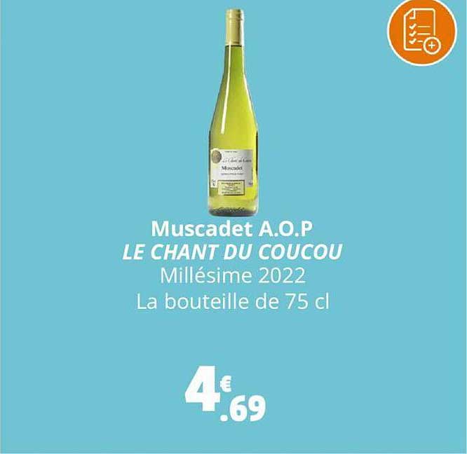muscadet a.o.p le chant du coucou