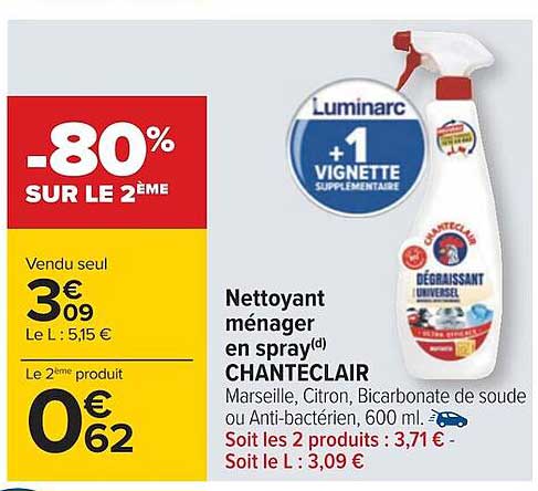 Nettoyant Ménager En Spray Chanteclair
