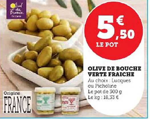 Olive De Bouche Verte Fraîche