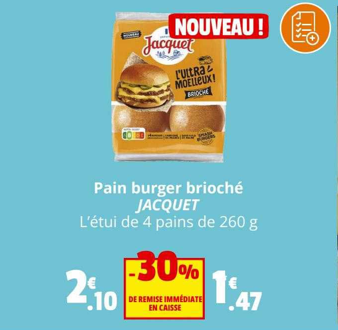 Pain Burger Brioché Jacquet