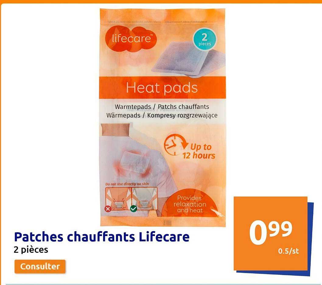 patches chauffants lifecare