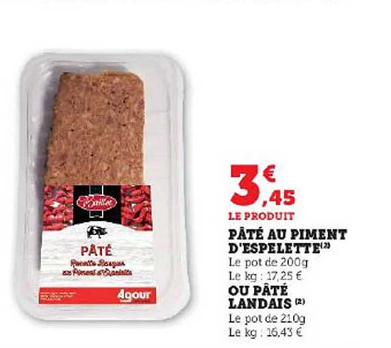 pâté au piment d'espelette ou pâté landais