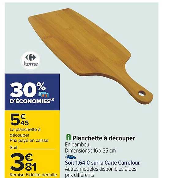 planchette à découper carrefour home
