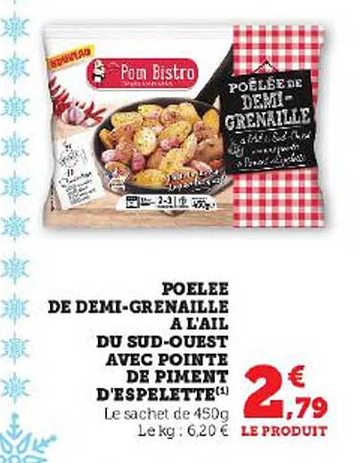poêlée de demi-grenaille à l'ail du sud-ouest avec pointe de piment d'espelette