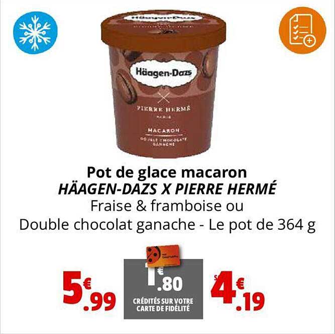 pot de glace macaron häagen-dazs x pierre hermé