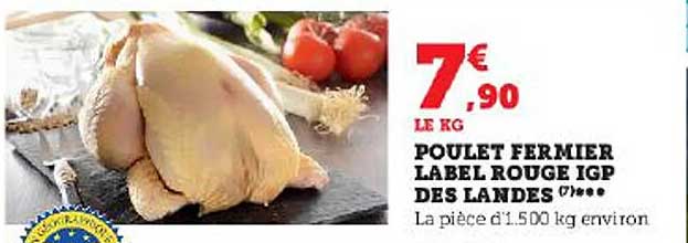 Poulet Fermier Label Rouge Igpn Des Landes