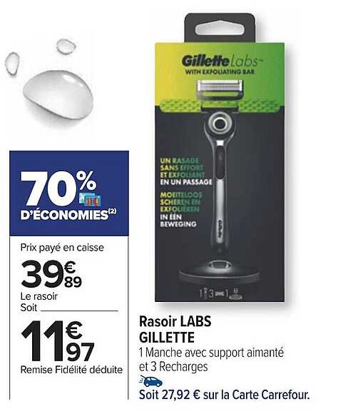 rasoir labs gillette