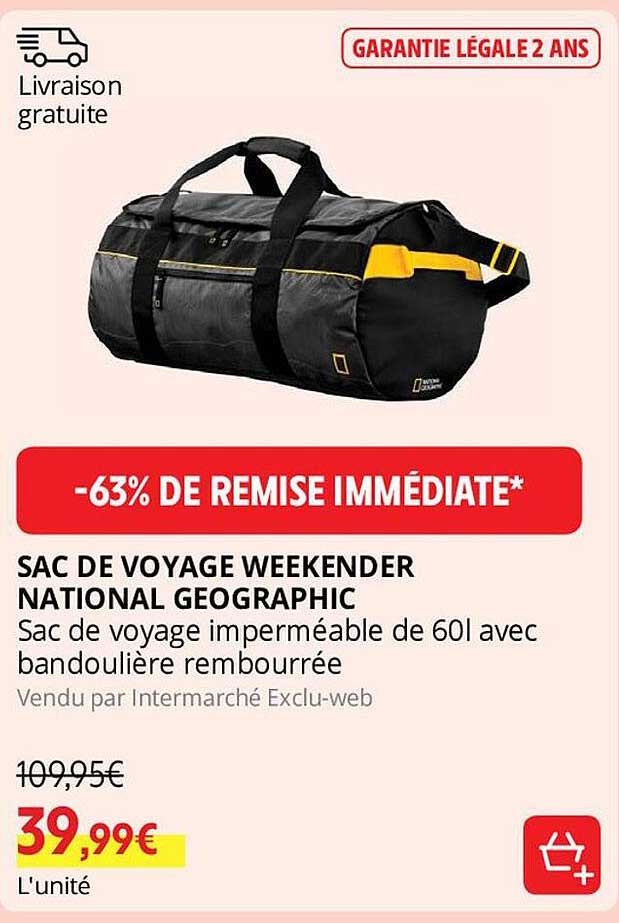 sac de voyage weekender national géographic