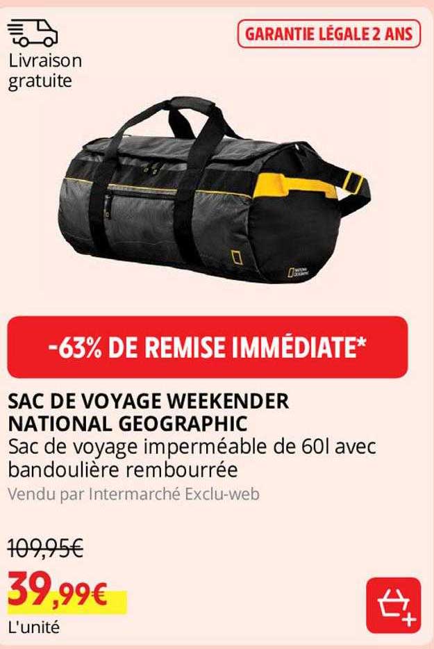 sac de voyage weekender national géographic