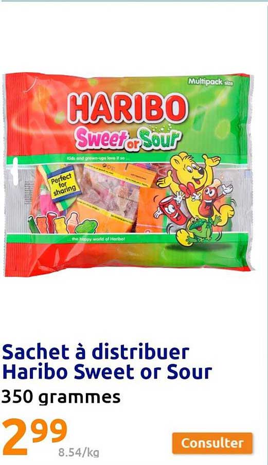 sachet à distribuer haribo sweet or sour