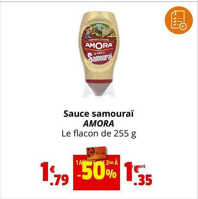 sauce samouraï amora