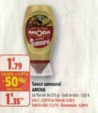 sauce samouraï amora