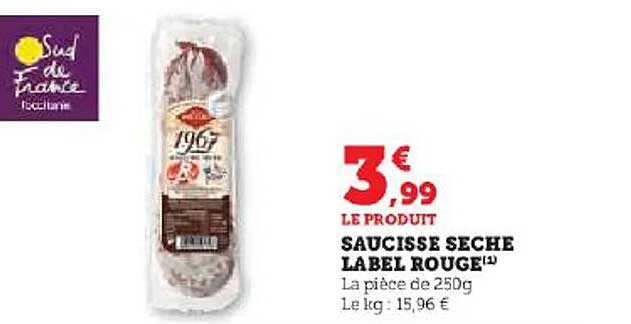 Saucisse Sèche Label Rouge