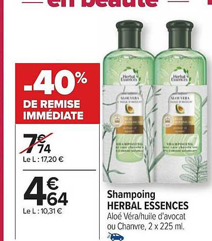 shampoing herbal essences