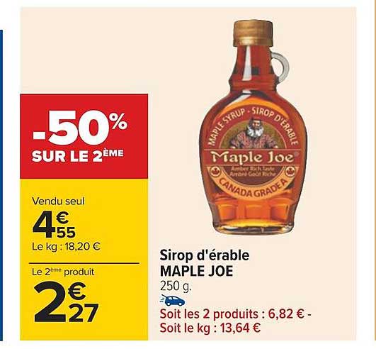 sirop d'érable maple joe