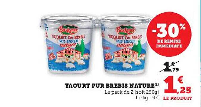 Yaourt Pur Brebis Nature