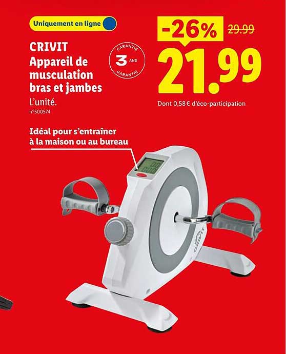 CRIVIT Appareil de musculation bras et jambes