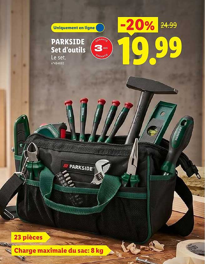 PARKSIDE Set d’outils