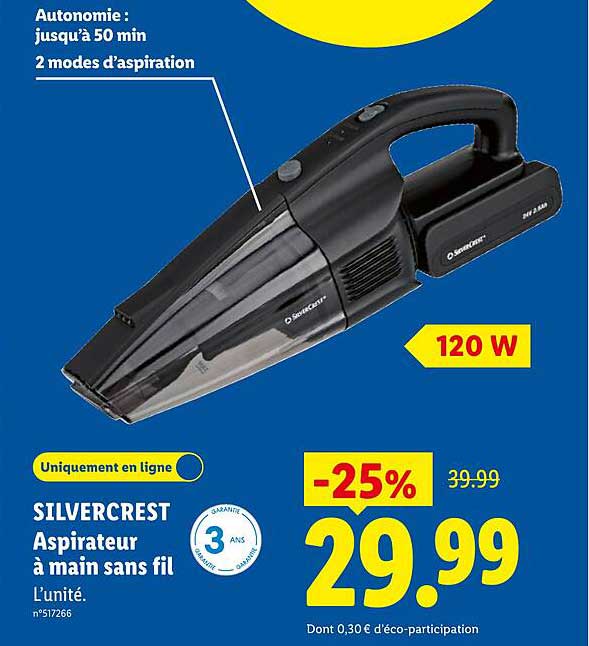 SILVERCREST Aspirateur à main sans fil