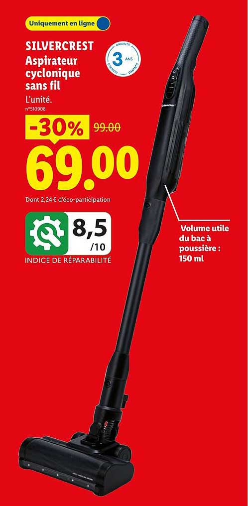 SILVERCREST Aspirateur cyclonique sans fil
