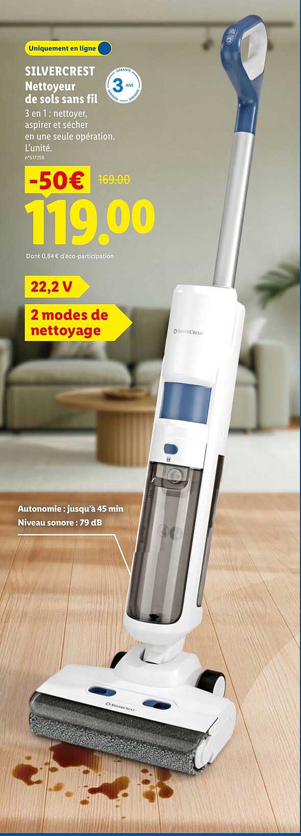 SILVERCREST Nettoyeur de sols sans fil
