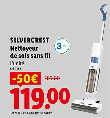 SILVERCREST Nettoyeur de sols sans fil