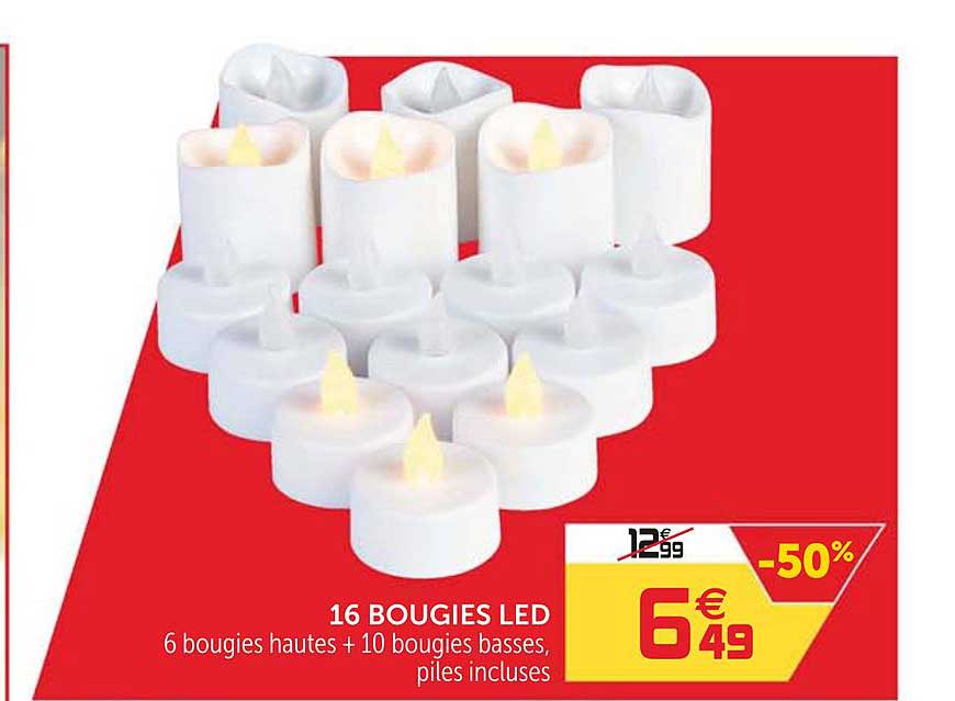 16 Bougies Led