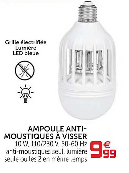 ampoule anti moustique à visser