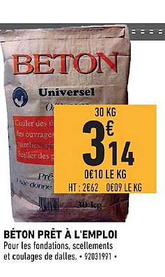 béton prêt à l'emploi