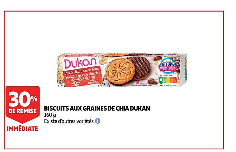 Biscuits Aux Graines De Chia Dukan 30% De Remise Immédiate